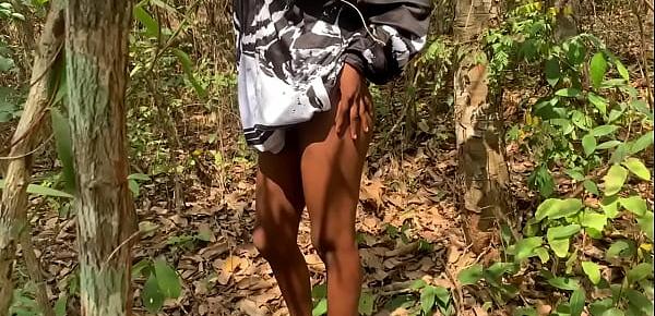  Naijaprincess seduced and fuck a forest guard on school tour(Outdoor sex)